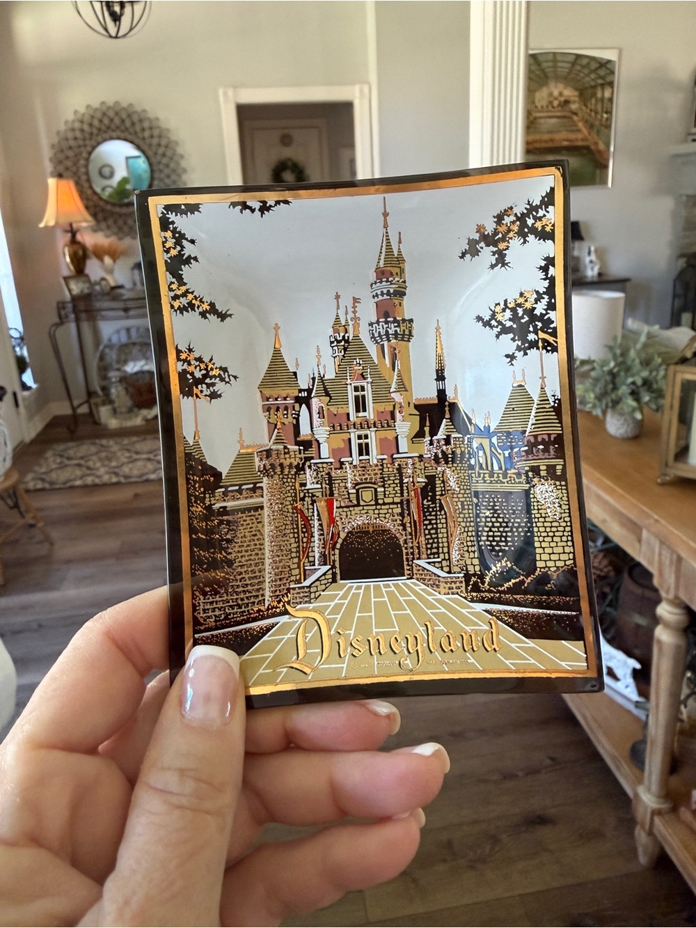 1960’s Disneyland Decorative Castle Trinket Dish by Houze Art made in USA - Picture 11 of 12